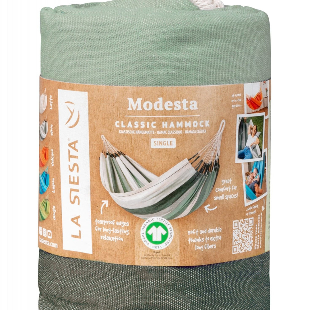 Hängematte Modesta Olive Verpackung