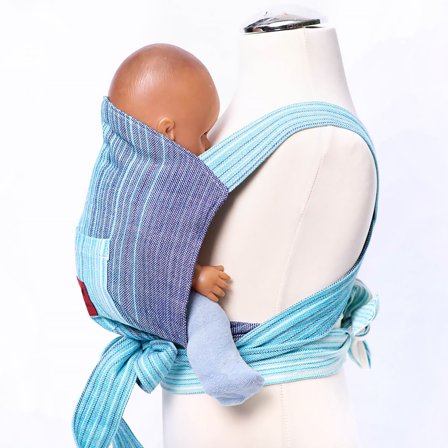 Blauer Puppen Mei Tai Candy Clouds von Girasol