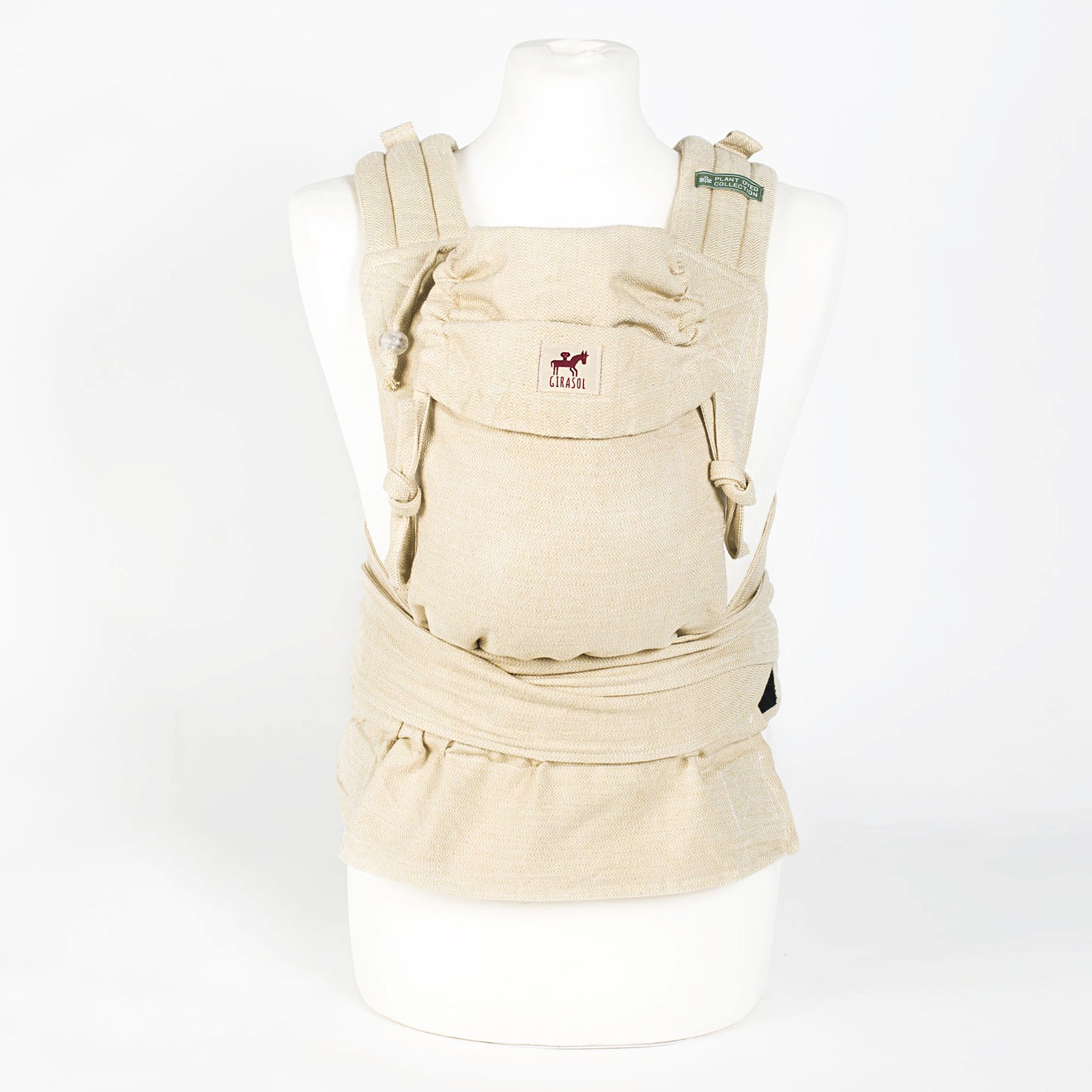 MySol Marigold Tragebild mit Baby Girasol Logo